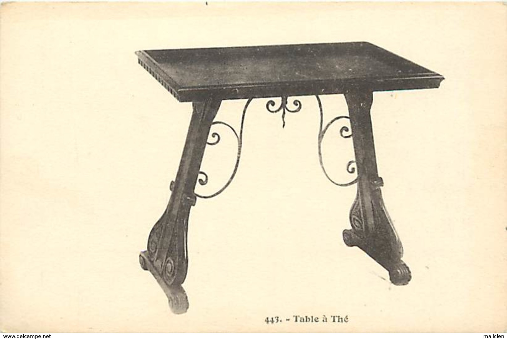 -ref-A973- Architecture - Meubles - Meuble - Table A Thé - Tea Table - Architecte - Architectes - Carte Bon Etat - - Autres & Non Classés