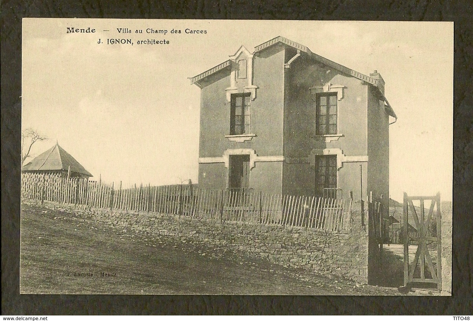 CP-MENDE- Villa Au Champ Des Carces. J. Ignon, Architecte - Mende