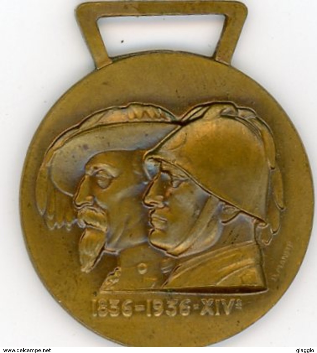 °°° Medaglia 1836 - 1936 Xiv 1° Centenario Dei Bersaglieri  °°° - Italie
