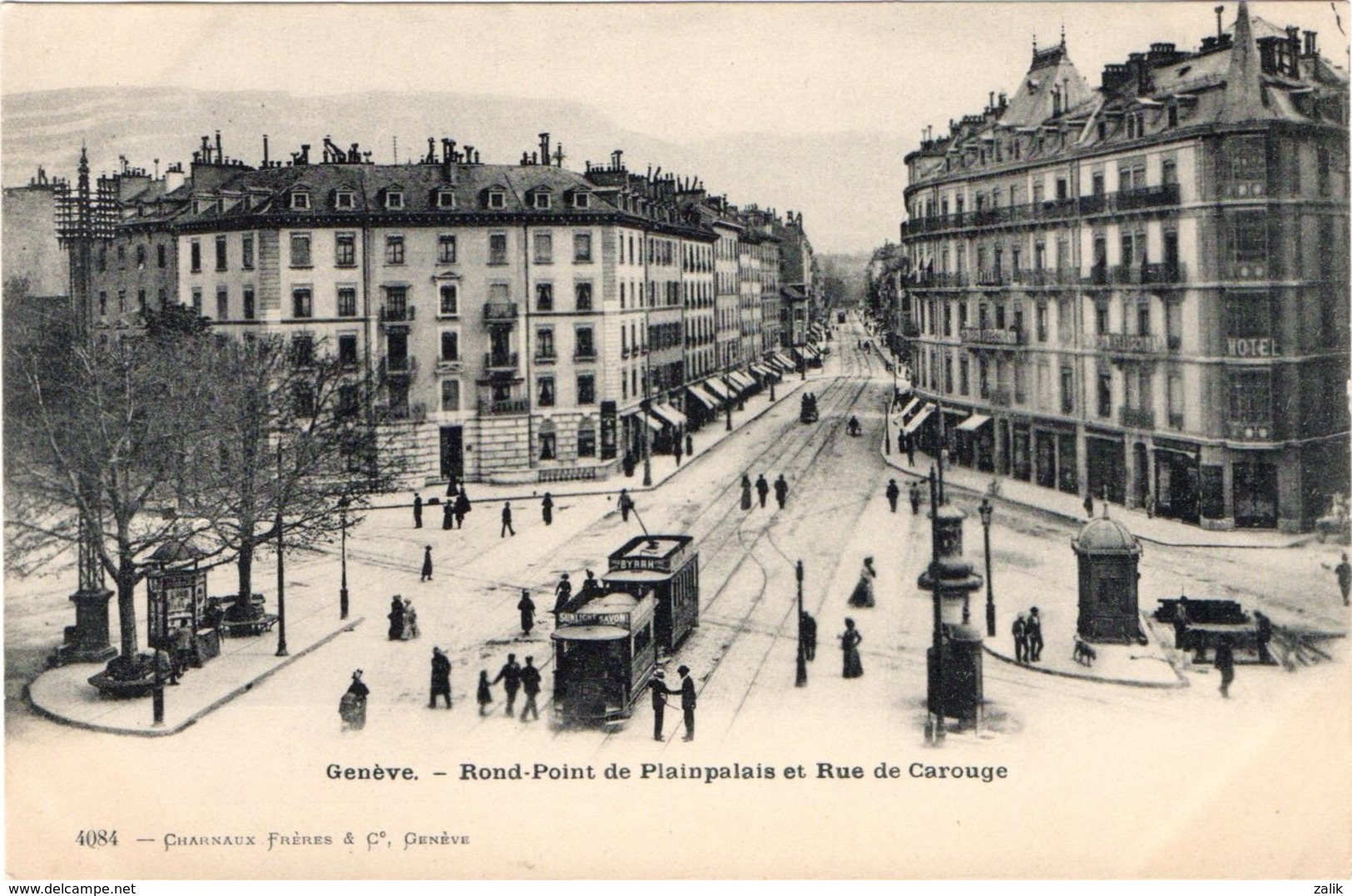 Genève.Rond Point De Plainpalais Et Rue De Carouge. - Carouge