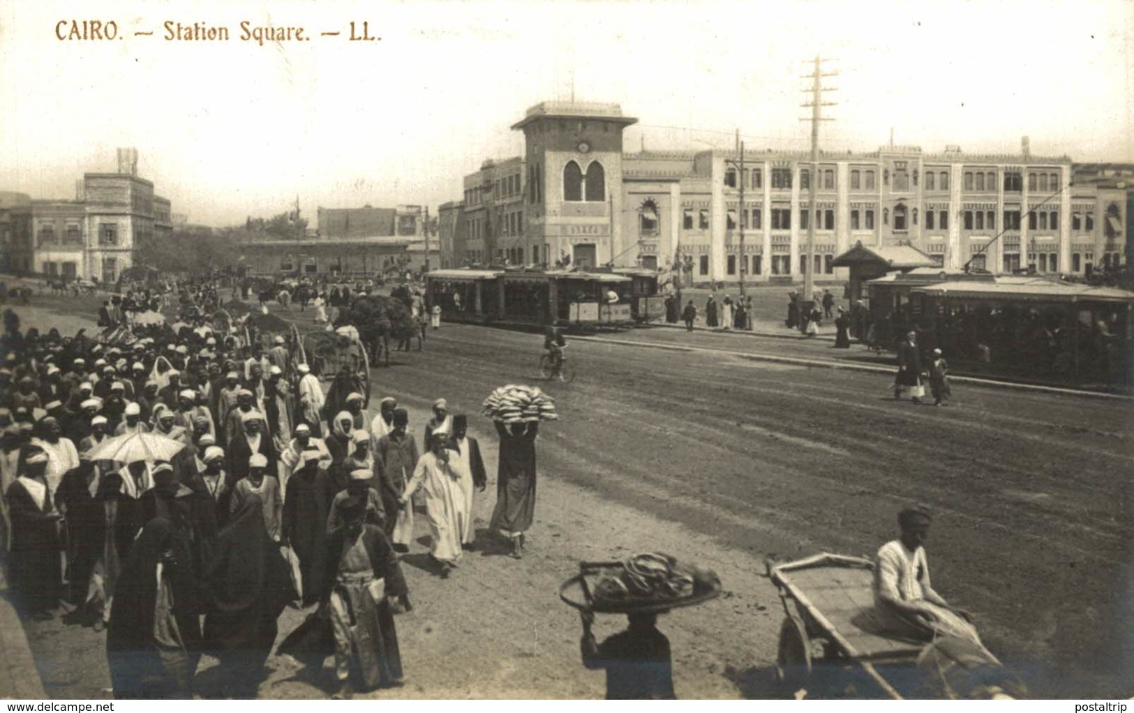 RPPC  CAIRO STATION SQUARE  EGYPT  EGYPTE EGIPTO - Otros & Sin Clasificación