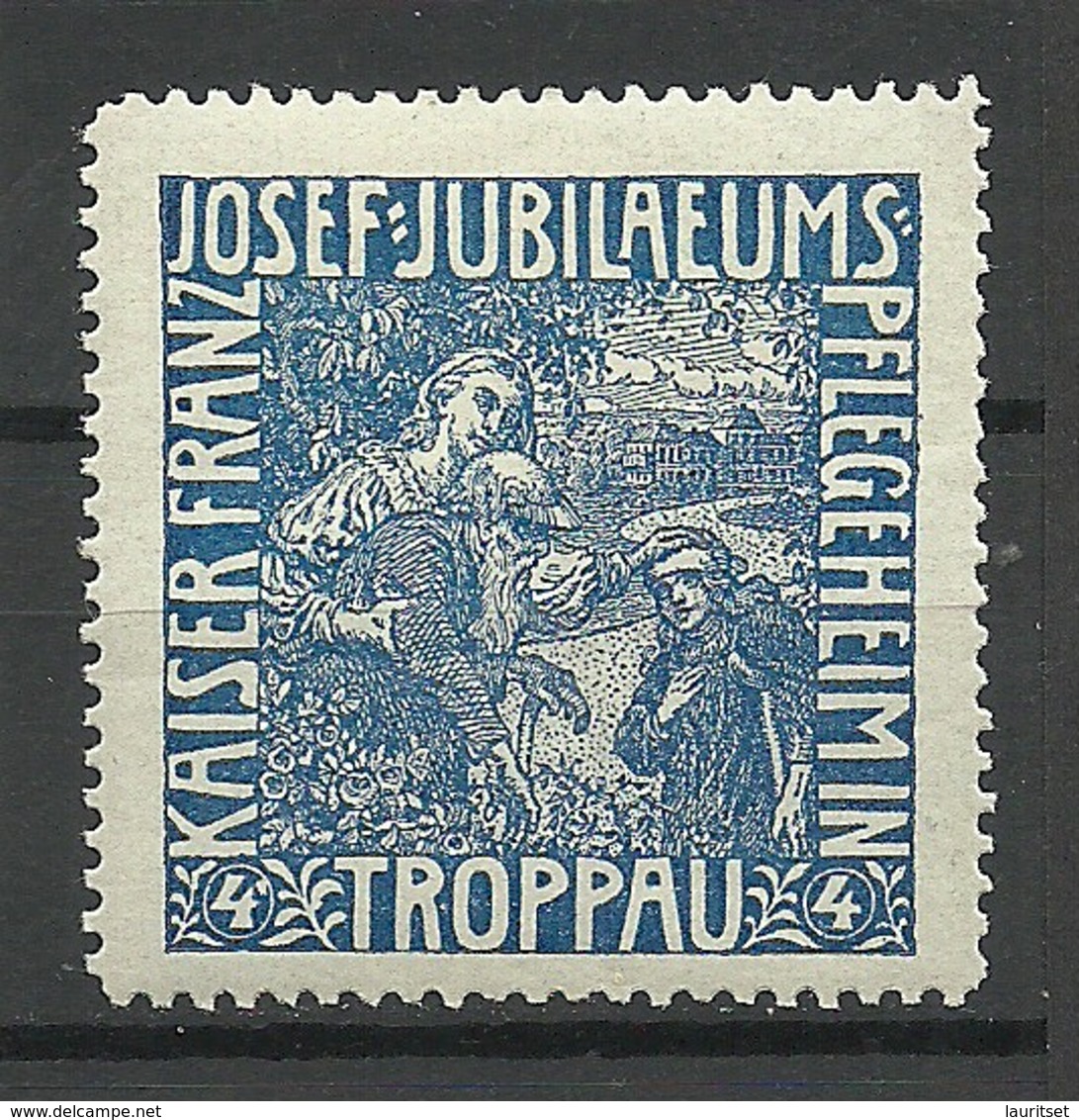 POLAND Deutschland Ca 1910 Keiser Franz Joseph Jubiläums Pflegeheim Troppau Vignette Werbemarke * - Cinderellas