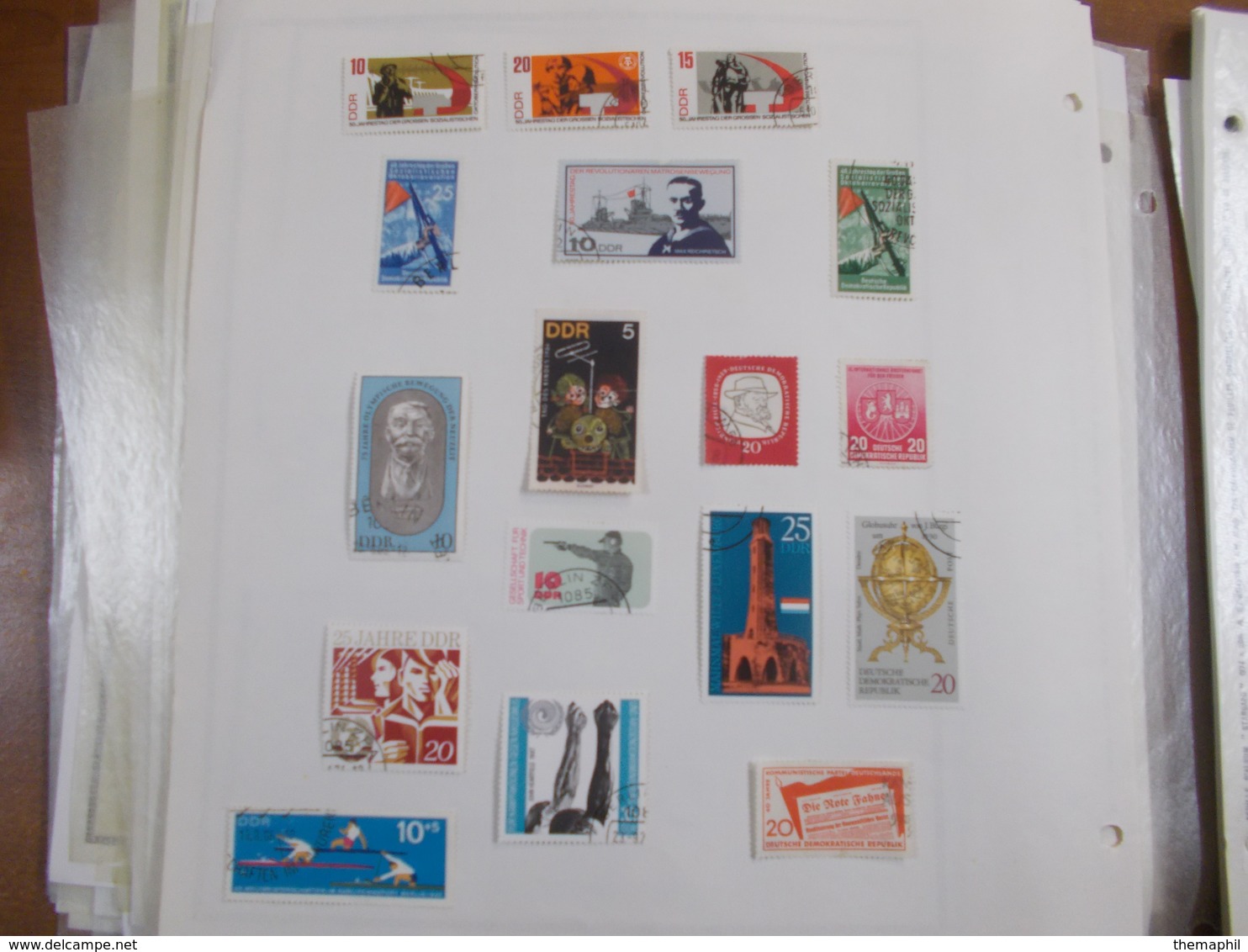 lot n°8 ALLEMAGNE occidentale + orientale  , collection sur page d'albums neufs * ou obl.   .. no paypal