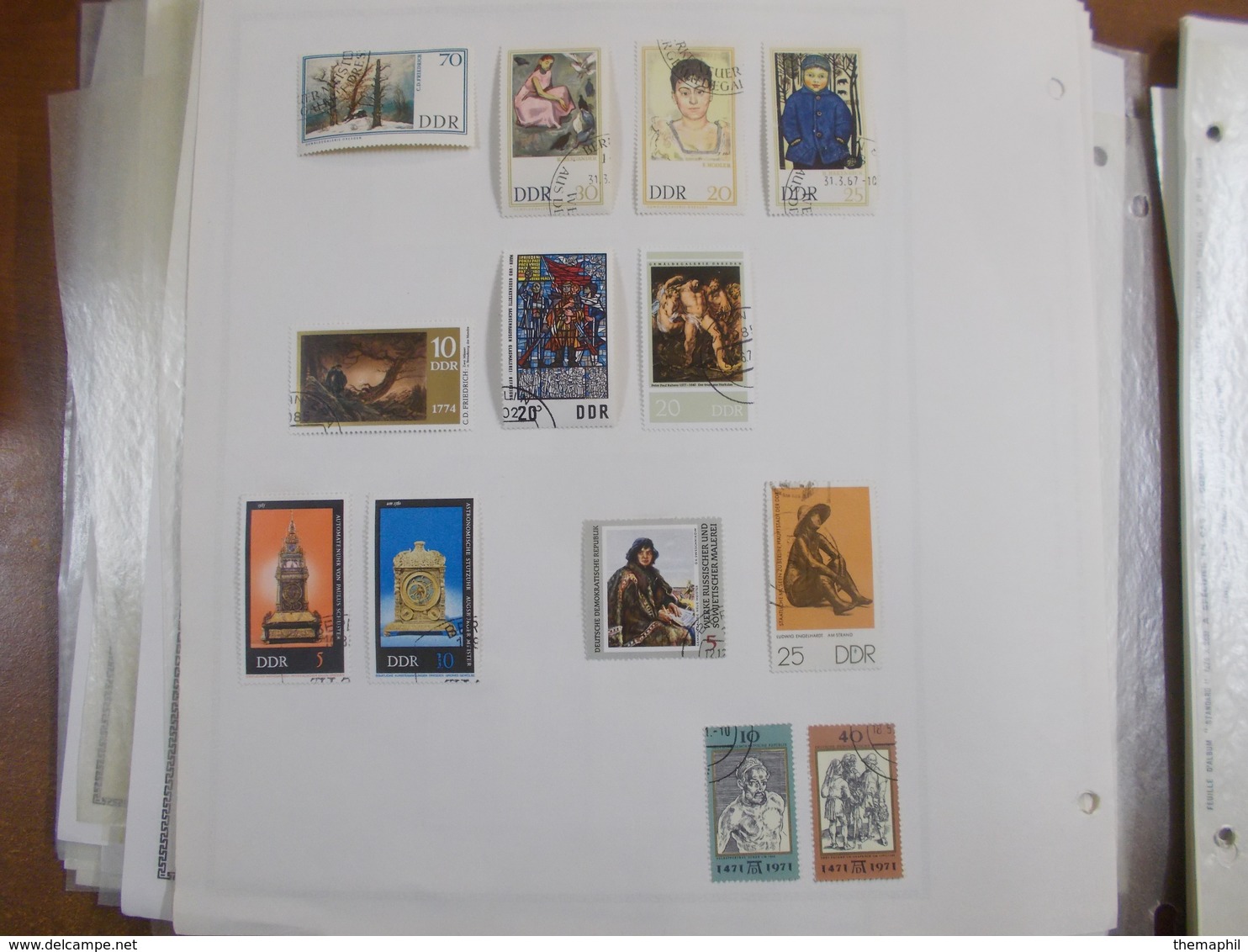 lot n°8 ALLEMAGNE occidentale + orientale  , collection sur page d'albums neufs * ou obl.   .. no paypal