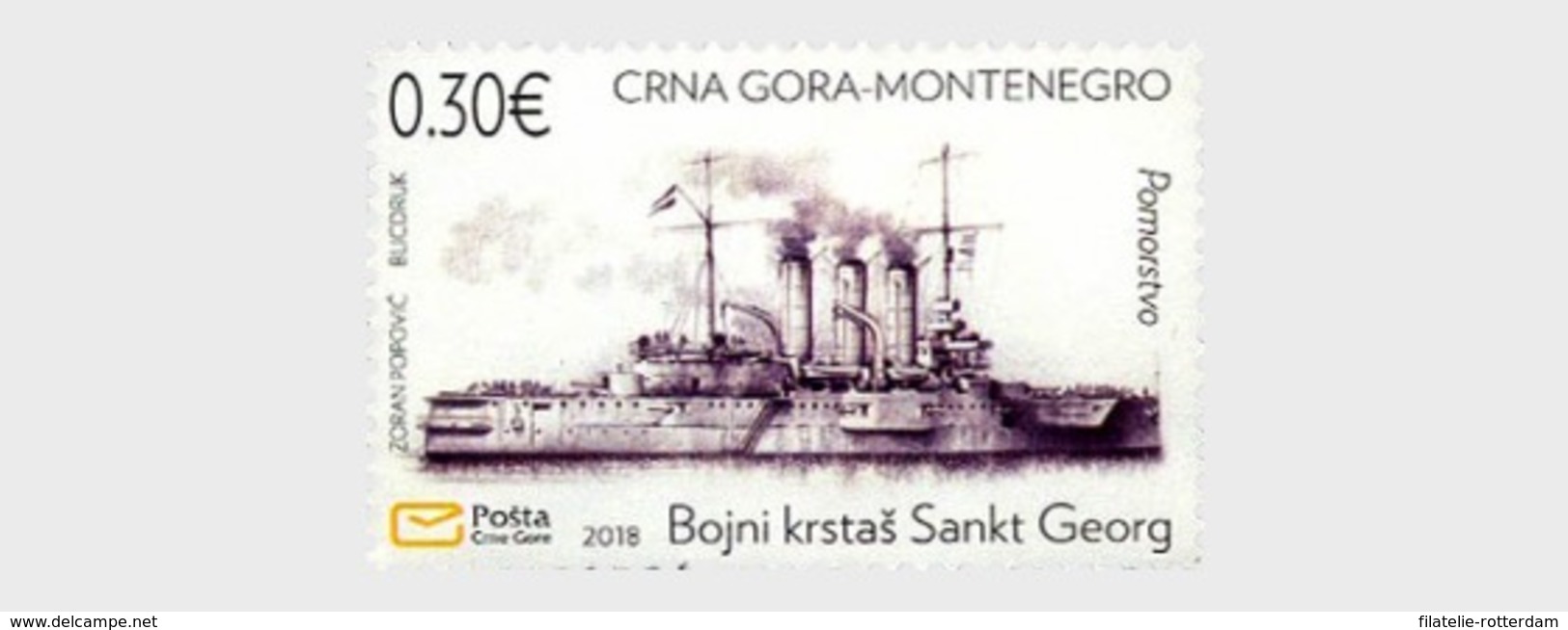 Montenegro - Postfris / MNH - Gevechtsschip 2018 - Montenegro