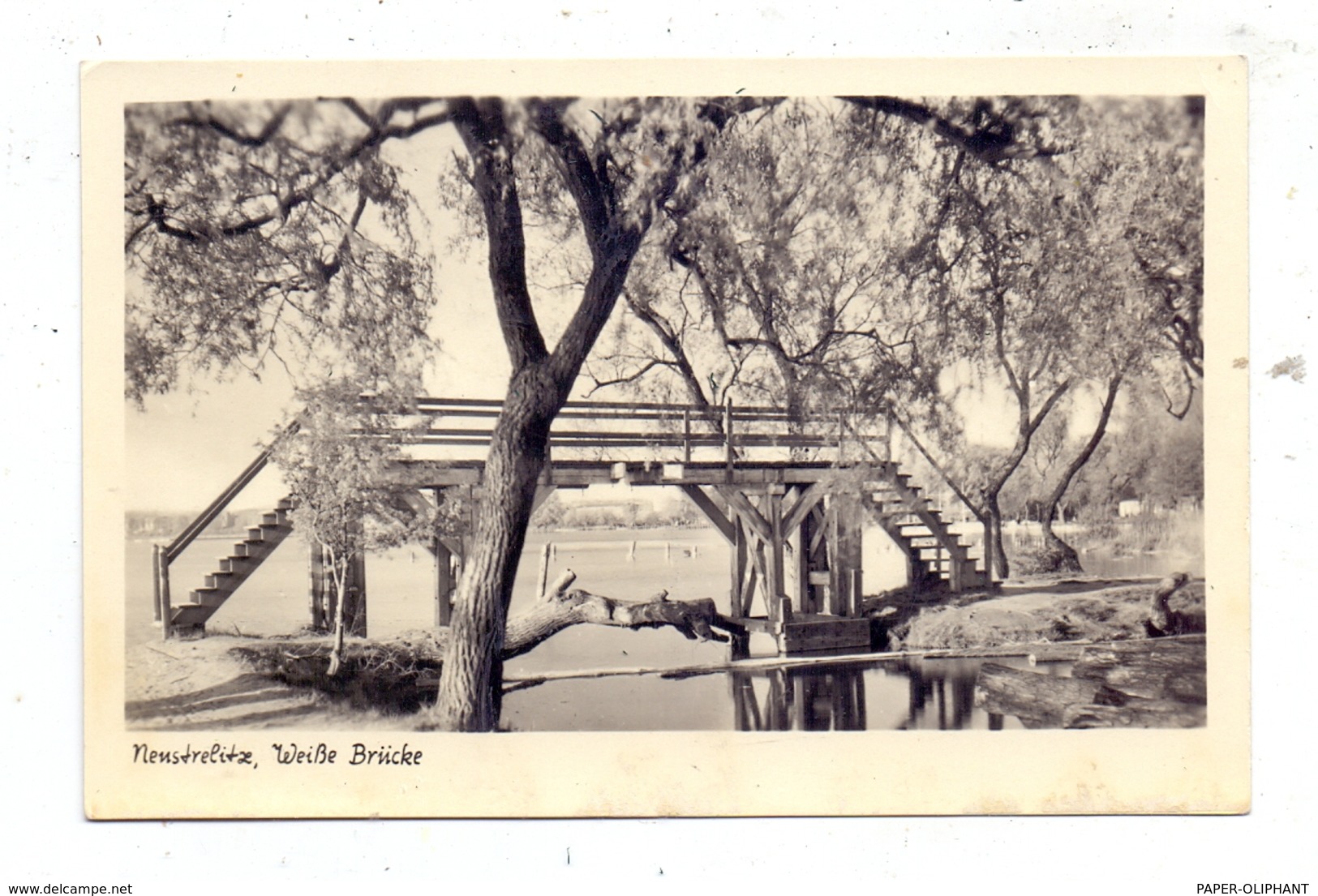 0-2080 NEUSTRELITZ, Weiße Brücke, 1953 - Neustrelitz