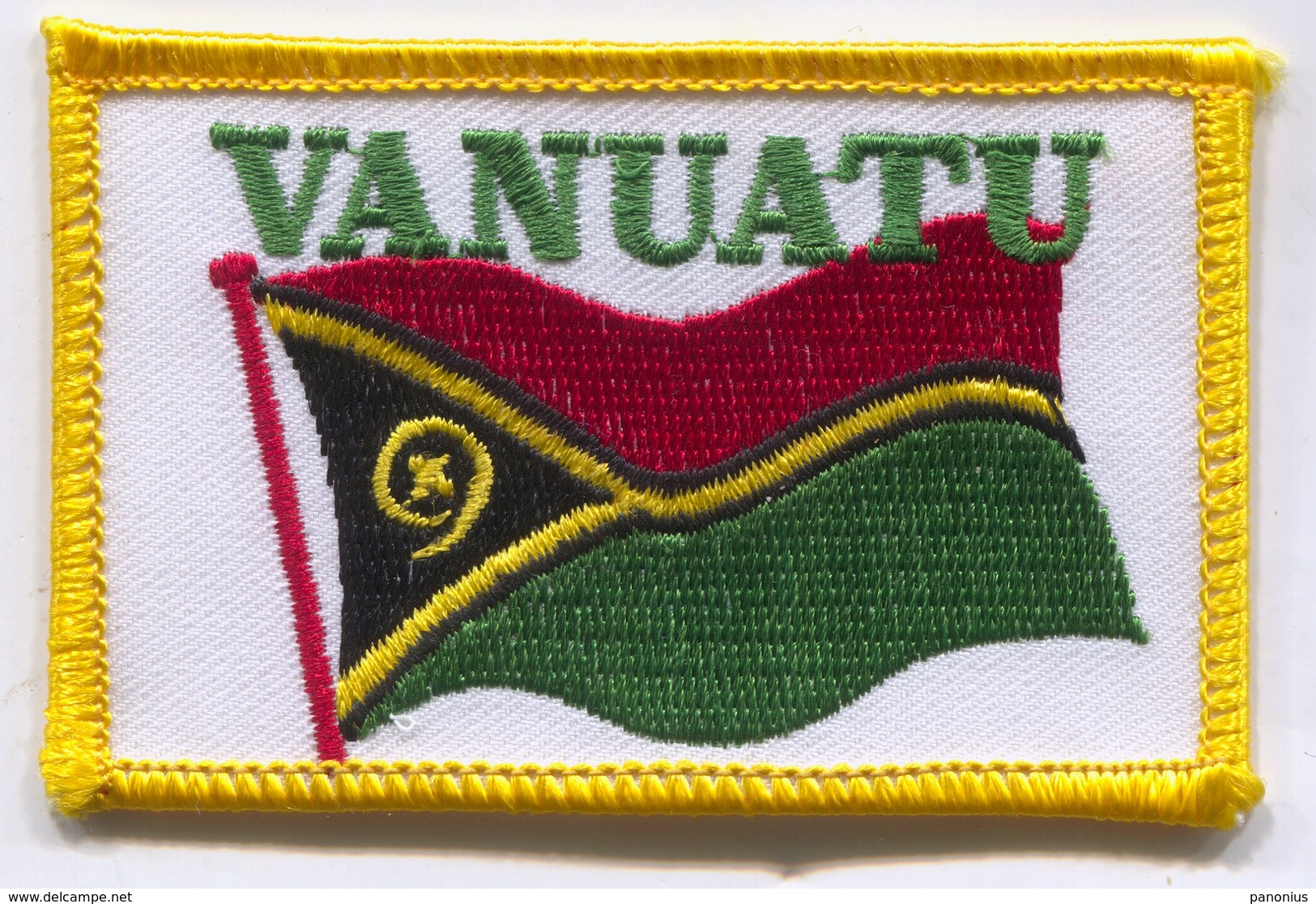 VANUATU -  Blazon, Coat Of Arms, Patch, D 8 X 5 Cm - Ecussons Tissu