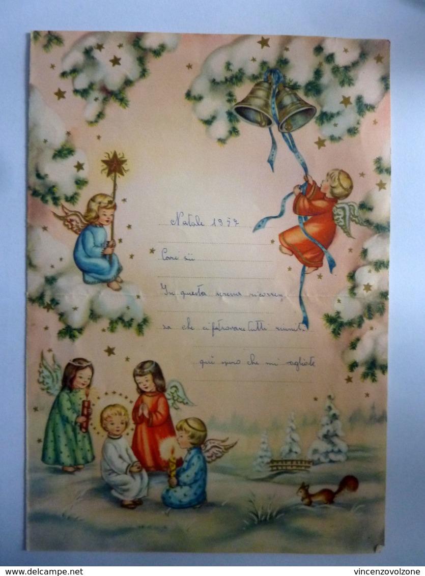 Lettera Manoscritta "NATALE 1957" - Manoscritti