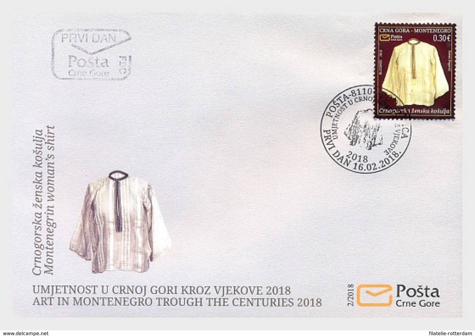 Montenegro - Postfris / MNH - FDC Klederdracht 2018 - Montenegro