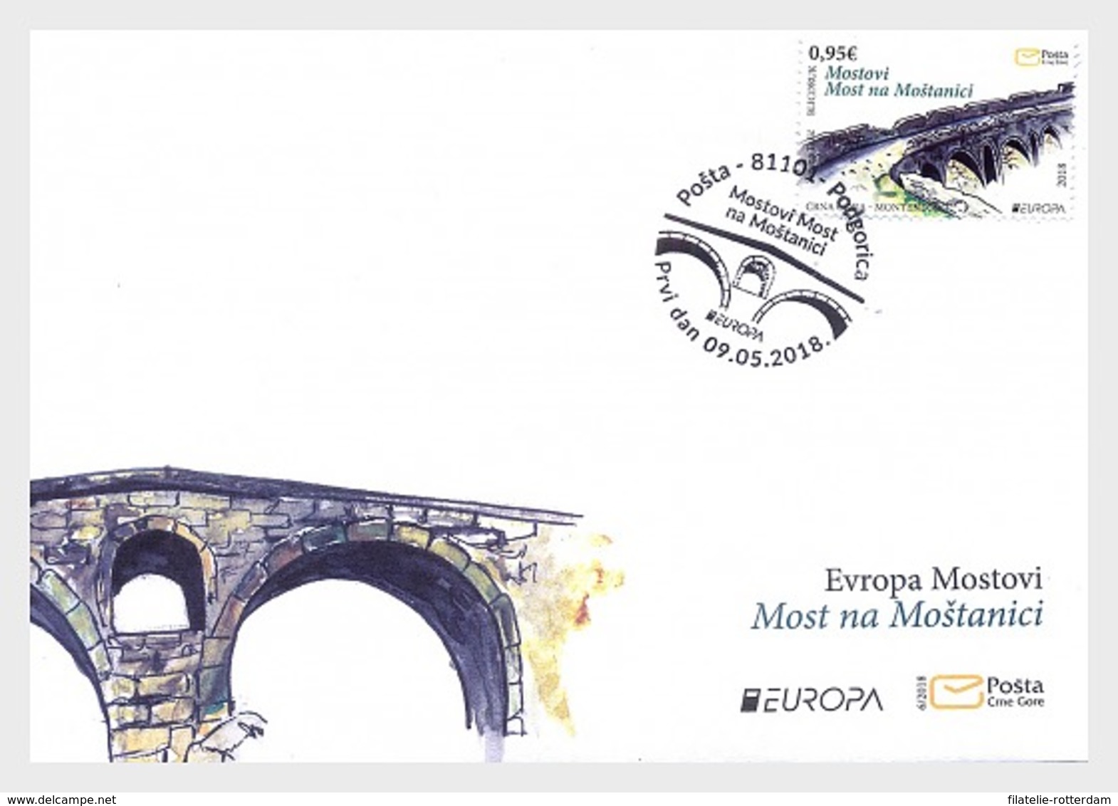 Montenegro - Postfris / MNH - FDC Europa, Bruggen 2018 - Montenegro