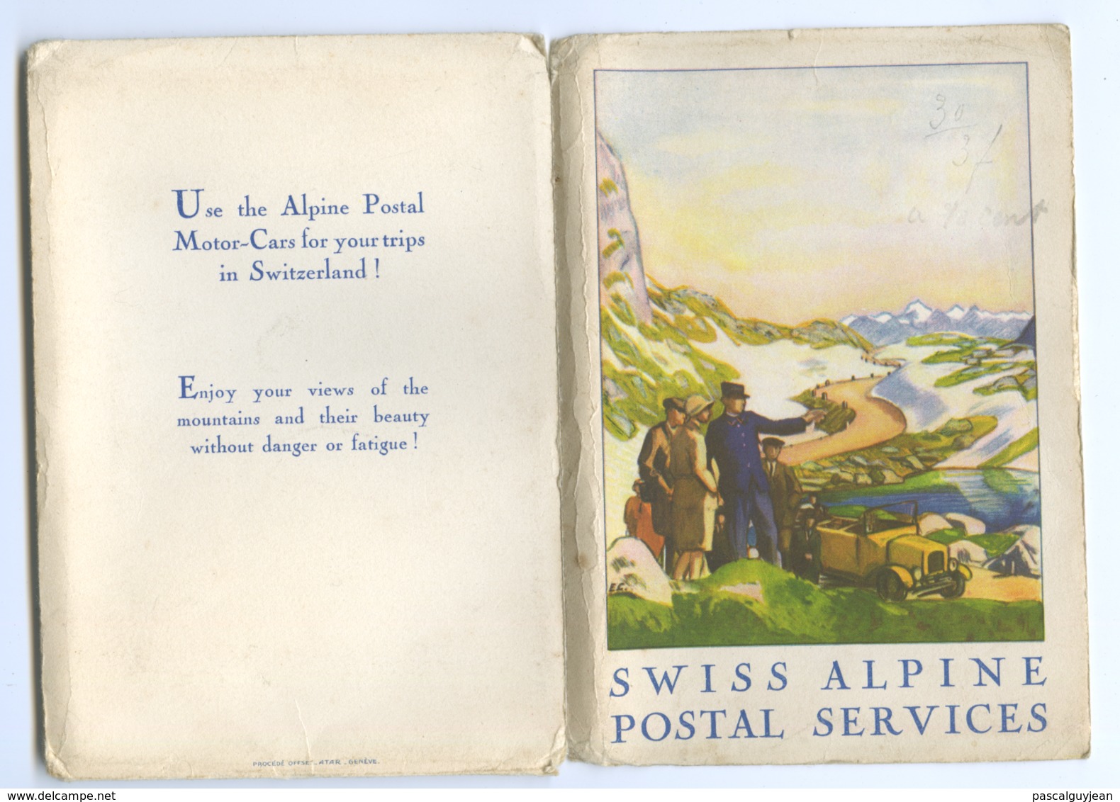 POCHETTE SWISS ALPINE POSTAL SERVICES - 6 FICHES + 2 CARTES POSTALES - AUTOCARS - Autres & Non Classés