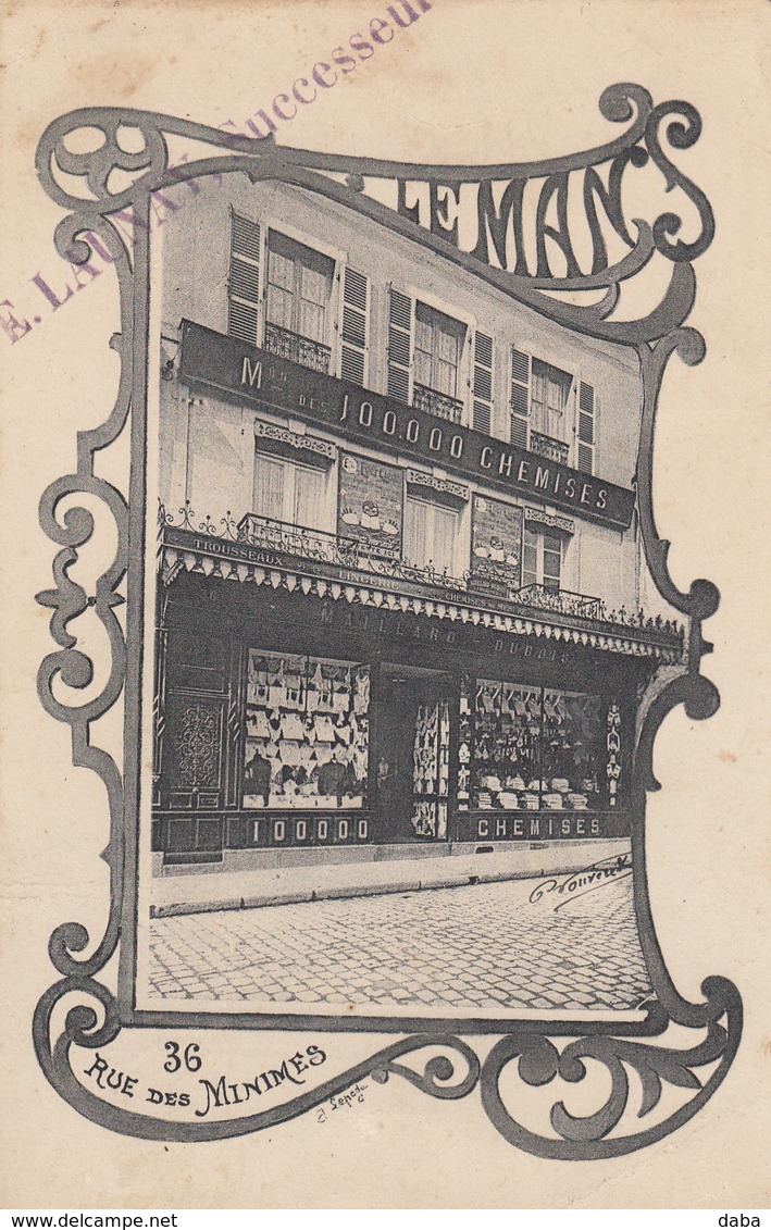 Le Mans. 36 Rue Des Minimes. 100.000 Chemises - Le Mans