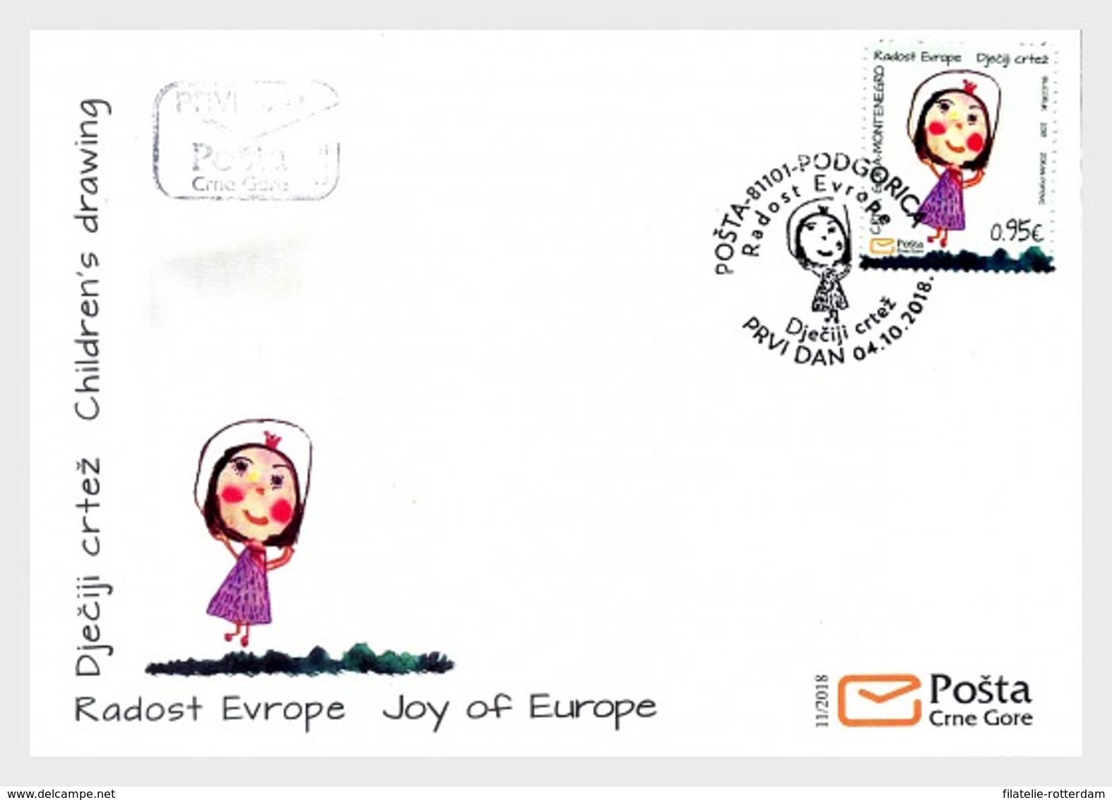 Montenegro - Postfris / MNH - FDC Kindertekeningen 2018 - Montenegro