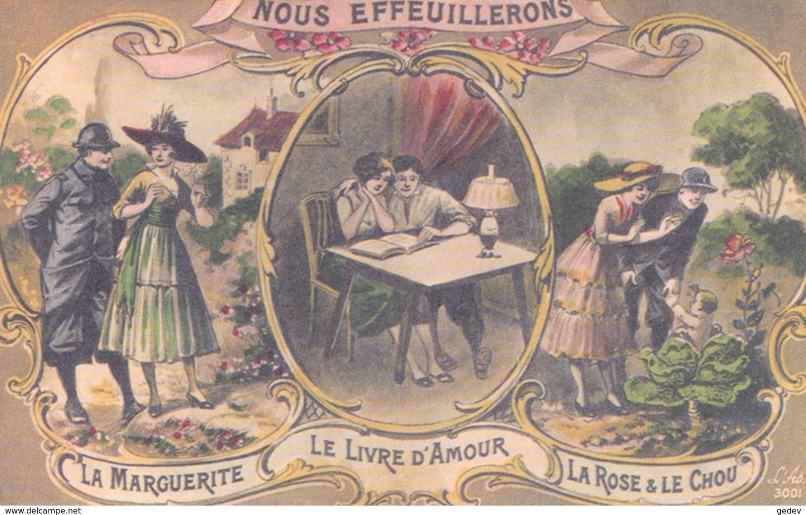 Couple, Nous Effeuillerons La Marguerite, Le Livre D'Amour Et La Rose & Le Chou (3001) - Couples