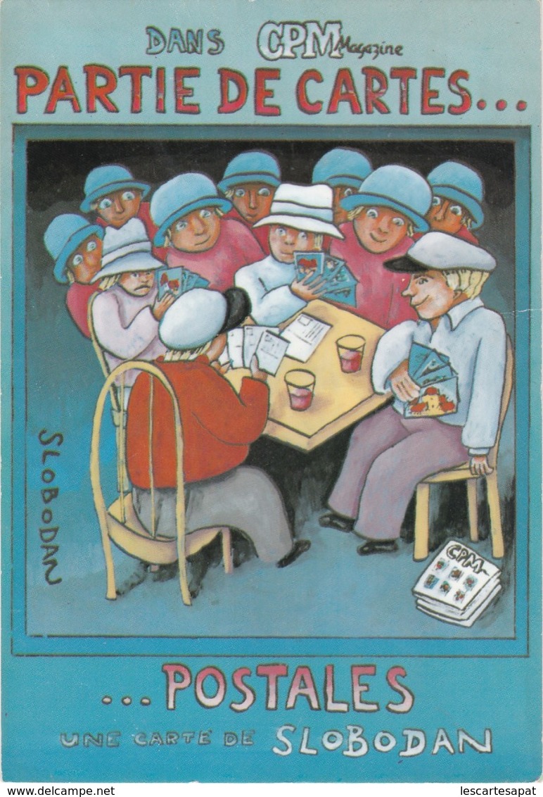 Illustrateur Slobodan "partie De Cartes...postales" (lot Pat 35) - Slobodan