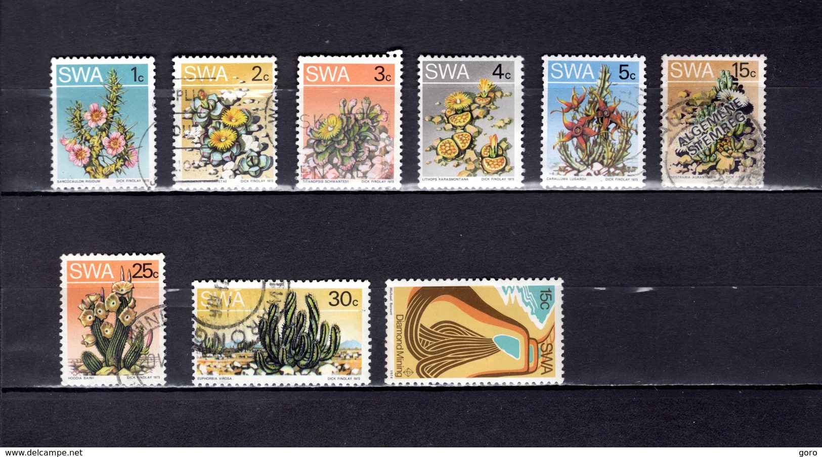 Africa Del Sudoeste  .   1973-74  .  Y&T  Nº   318/322-328-330/331-345 - África Del Sudoeste (1923-1990)