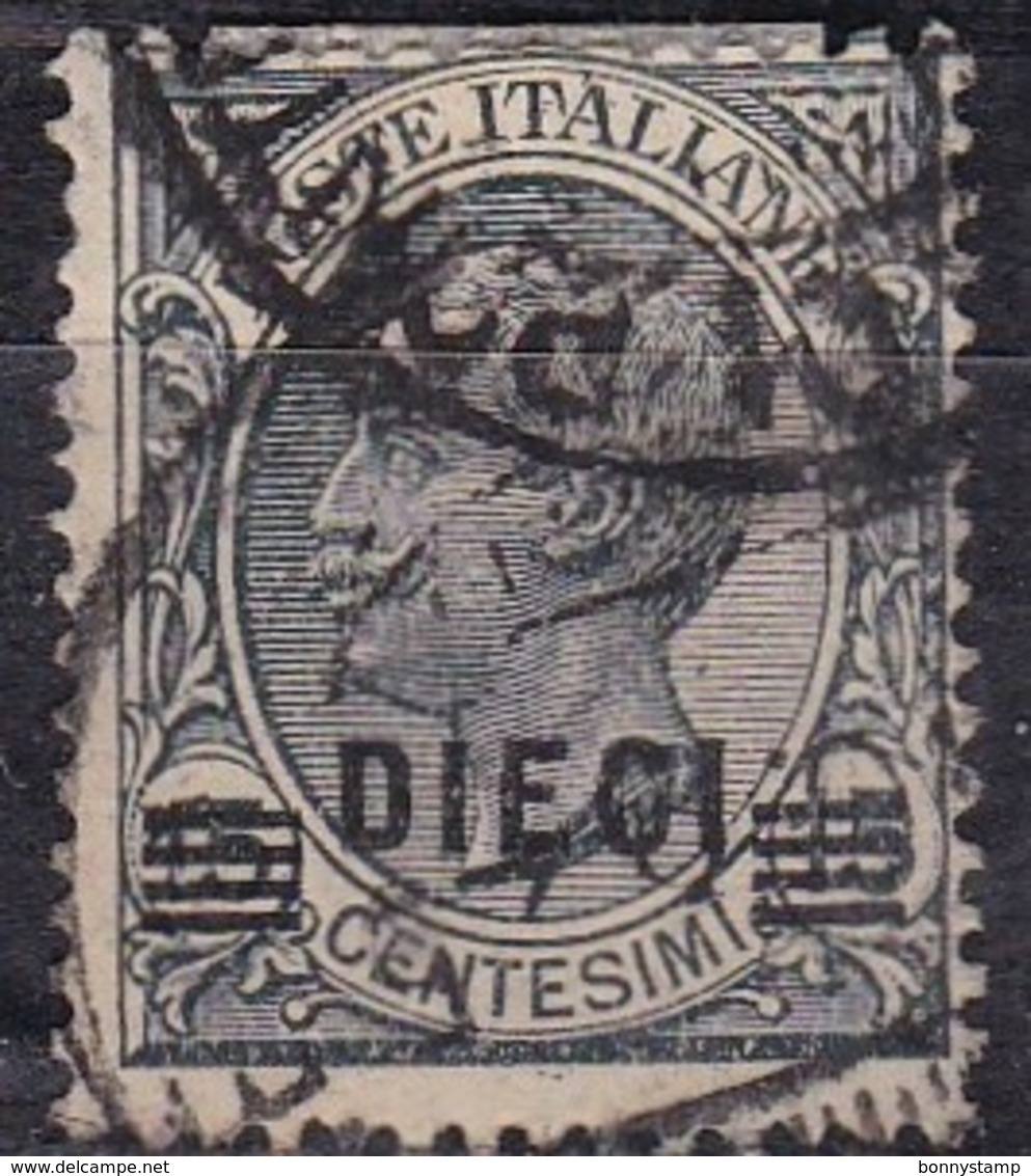 Regno D'Italia, 1924/25 - 10c Su 15c Vittorio Emanuele III - Nr.175 Usato° - Oblitérés