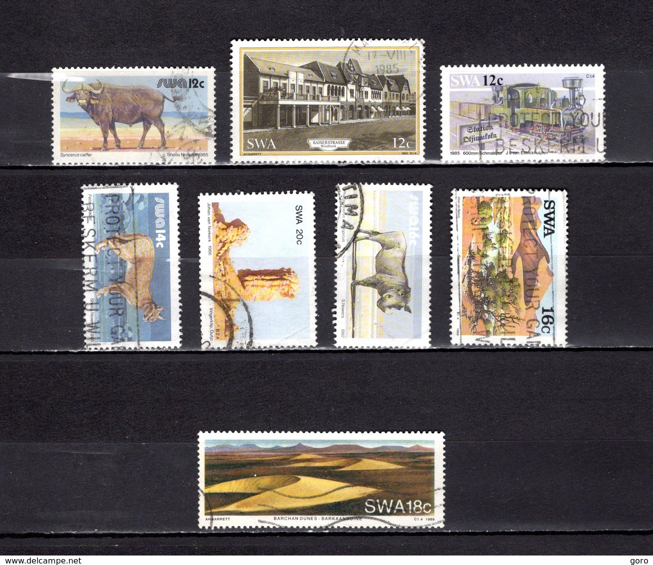 Africa Del Sudoeste  .   1985-89  .  Y&T  Nº   527-528-532-544-546-561-578-598 - África Del Sudoeste (1923-1990)