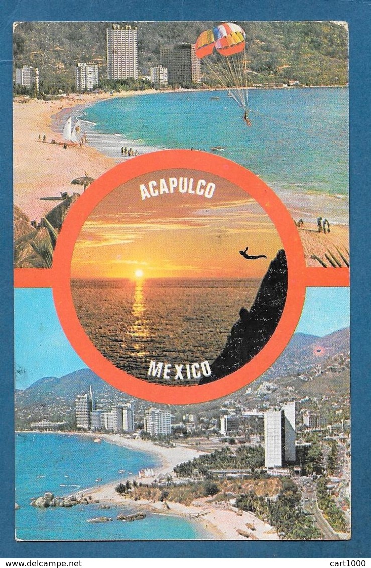 1984 MESSICO MEXICO ON CARD ACAPULCO TO ROMA - Messico