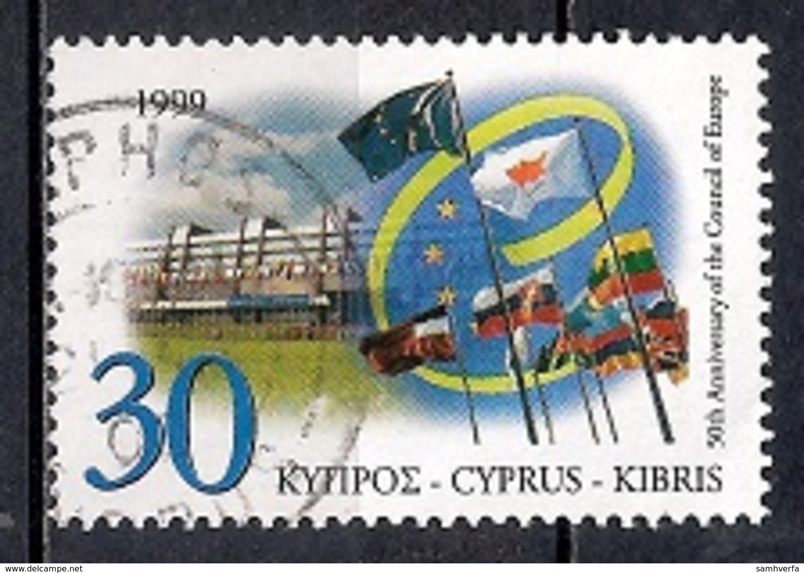 Cyprus 1999 - The 50th Anniversary Of The European Council - Usados