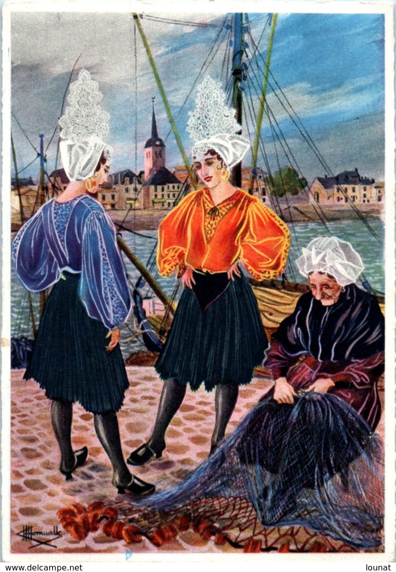 Illustrateur HOMUALK - Les Sables D'Omonne - Costumes Sablais - Homualk