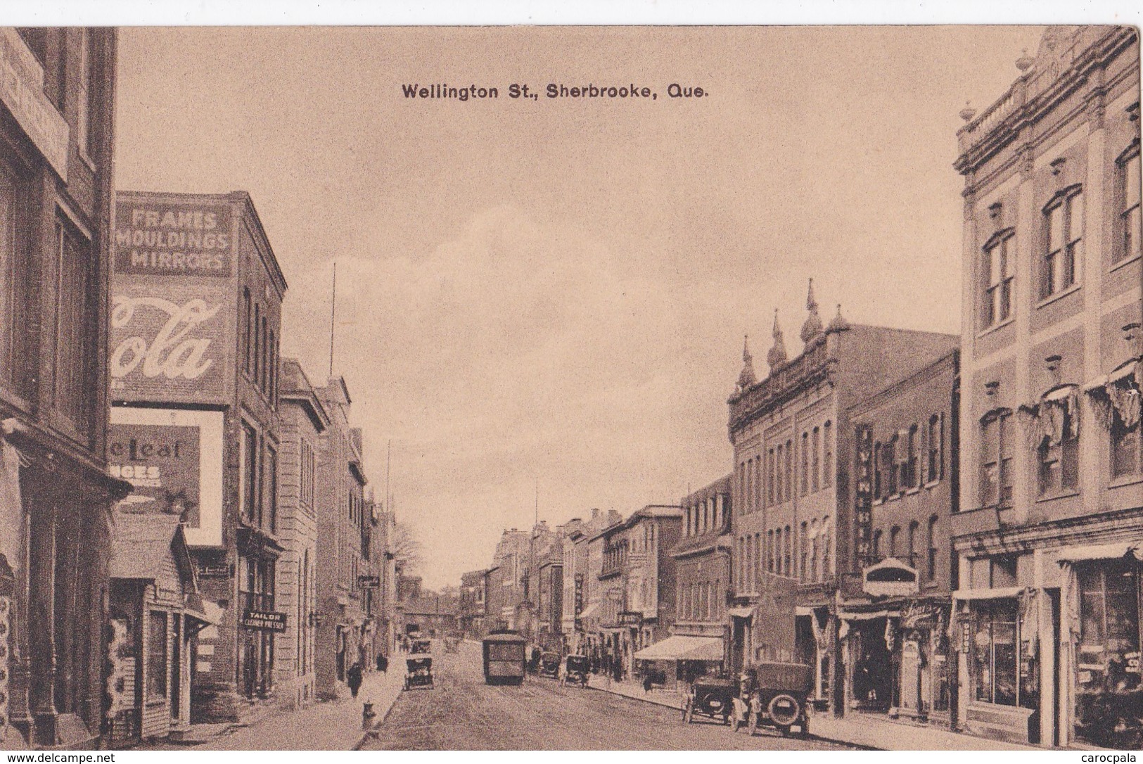 Carte Vers 1920 WELLINGTON ST .  SHERBROOKE / QUE (rue) - Sherbrooke