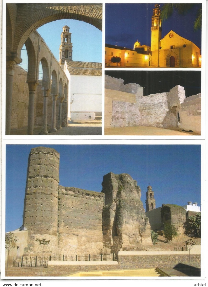 MARCHENA SEVILLA 6 ENTERO POSTAL 2 TARIFA Y 2 TARIFA B Y 2 TARIFA C ARQUITECTURA CASTILLO CASTLE - 1931-....