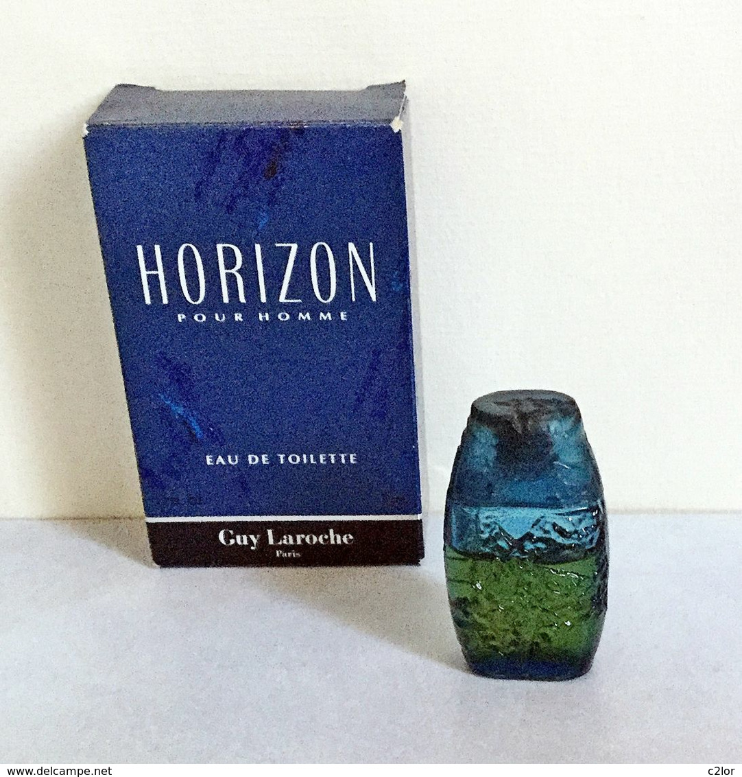 Miniature " HORIZON  "de GUY LAROCHE  Eau De Toilette  5 Ml Dans Sa Boîte (M76-3) - Miniatures Hommes (avec Boite)