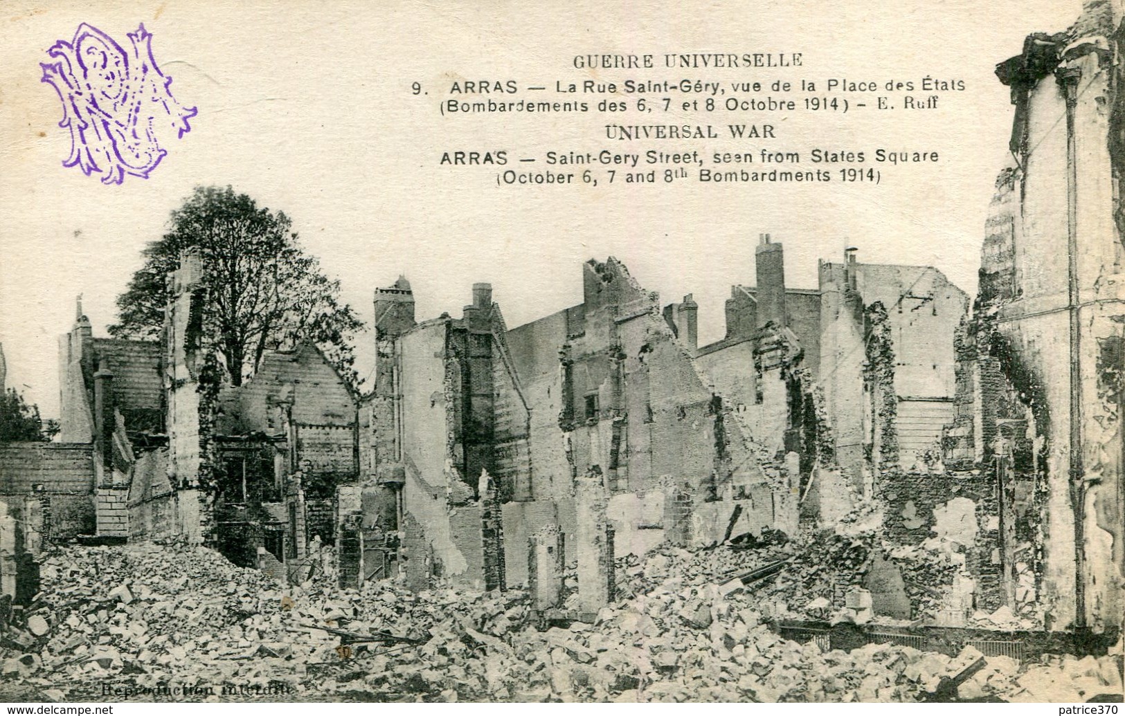 ARRAS - LOT De 10 Cartes Sur La Guerre 1914 - Arras