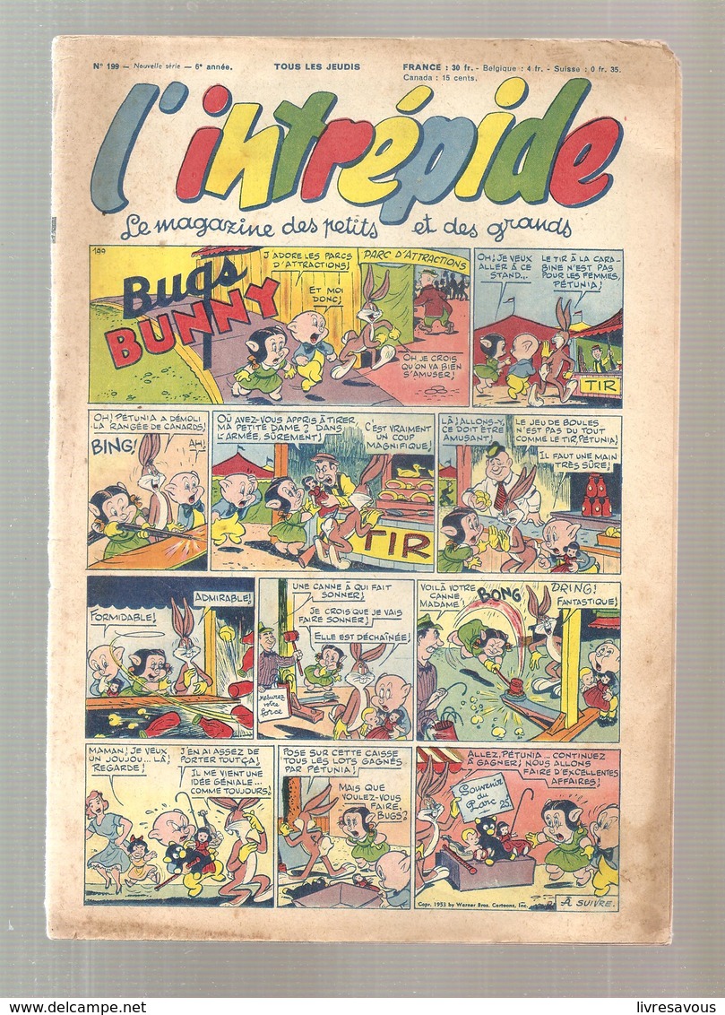 L'intrépide Magazine N°199 De 1953 Bugs BUNNY - L'Intrépide
