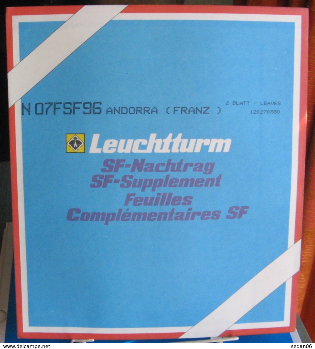 Leuchtturm - JEU ANDORRE FRANCAIS 1996 SF (Avec Pochettes) - Vordruckblätter