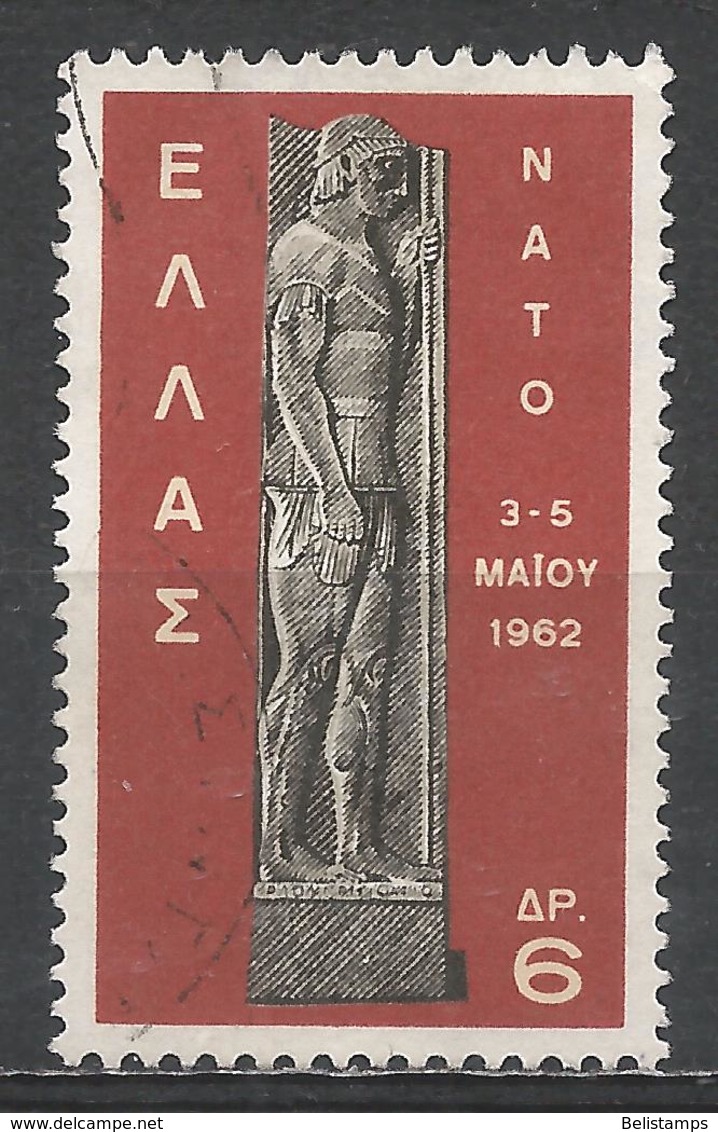 Greece 1962. Scott #738 (U) Standing Soldier From Stele Of Ariston * - Gebraucht