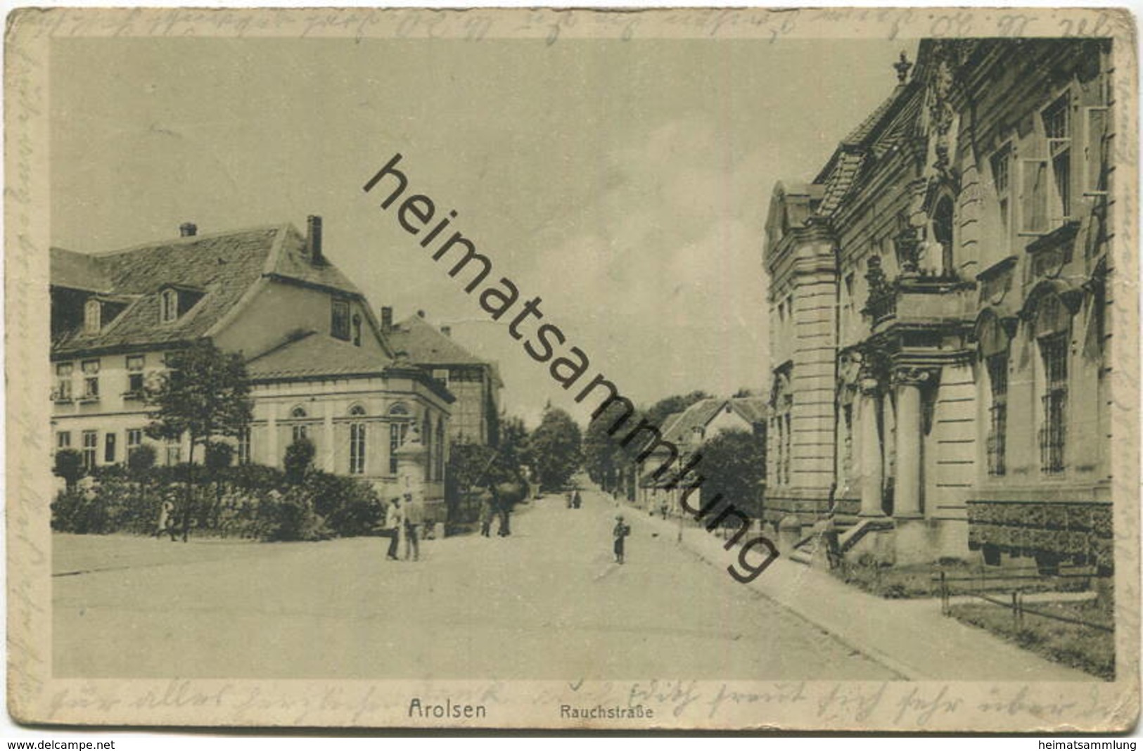 Bad Arolsen - Rauchstrasse  - Feldpost- Gel. 1915 - Bad Arolsen