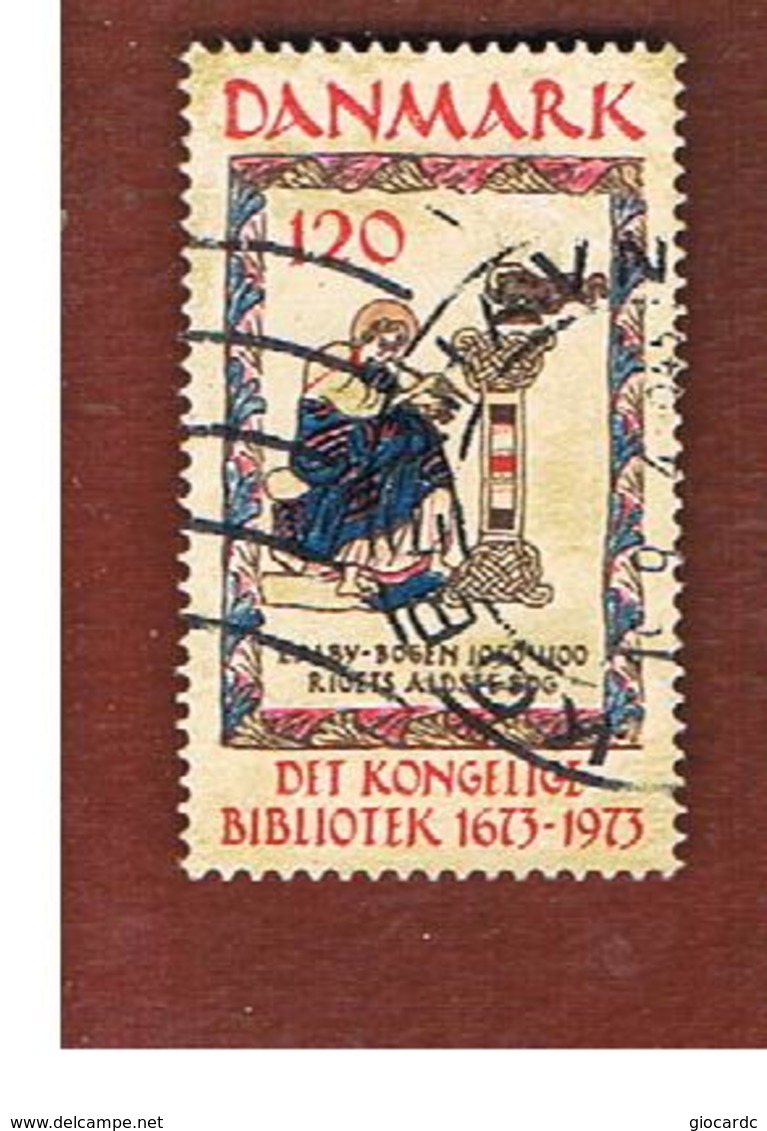 DANIMARCA (DENMARK)  -   SG 561   -  1973  300^ ANNIVERSARY OF ROYAL LIBRARY    - USED ° - Gebraucht