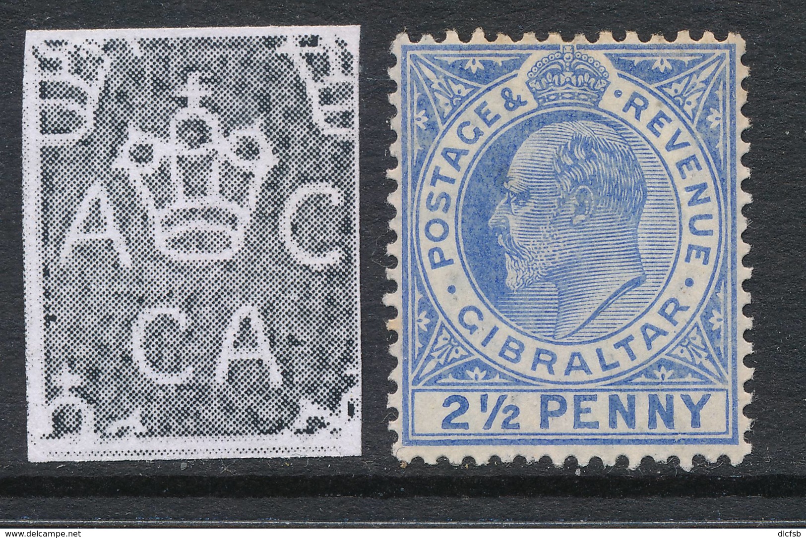 GIBRALTAR, 1906 2½d Blue Unused No Gum, Cat £9 - Gibraltar