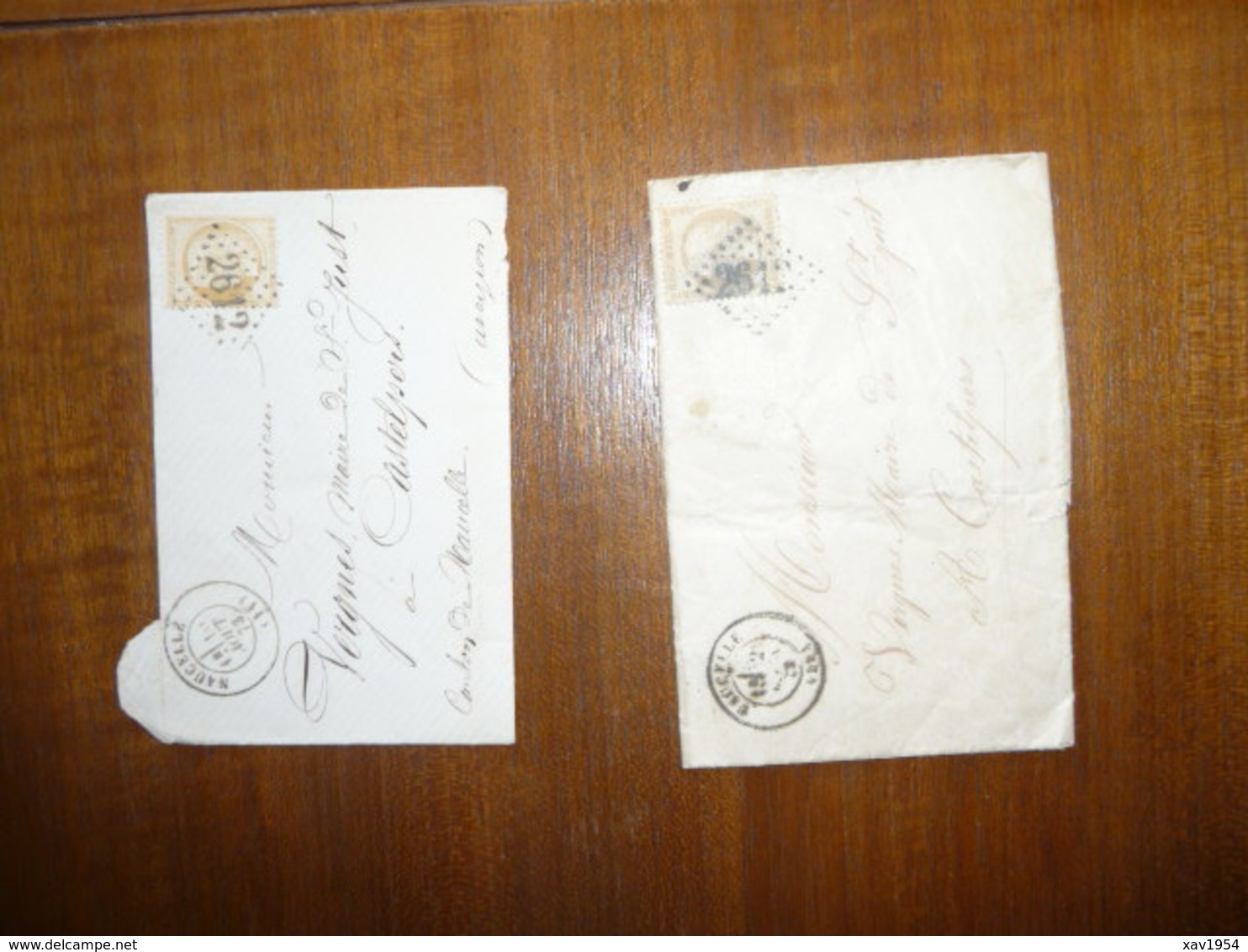 1LETTRE MANUSCRITE (timbrée) & 1ENVELOPPE (timbrée) MILIEU 19°SIECLE - 1849-1850 Cérès