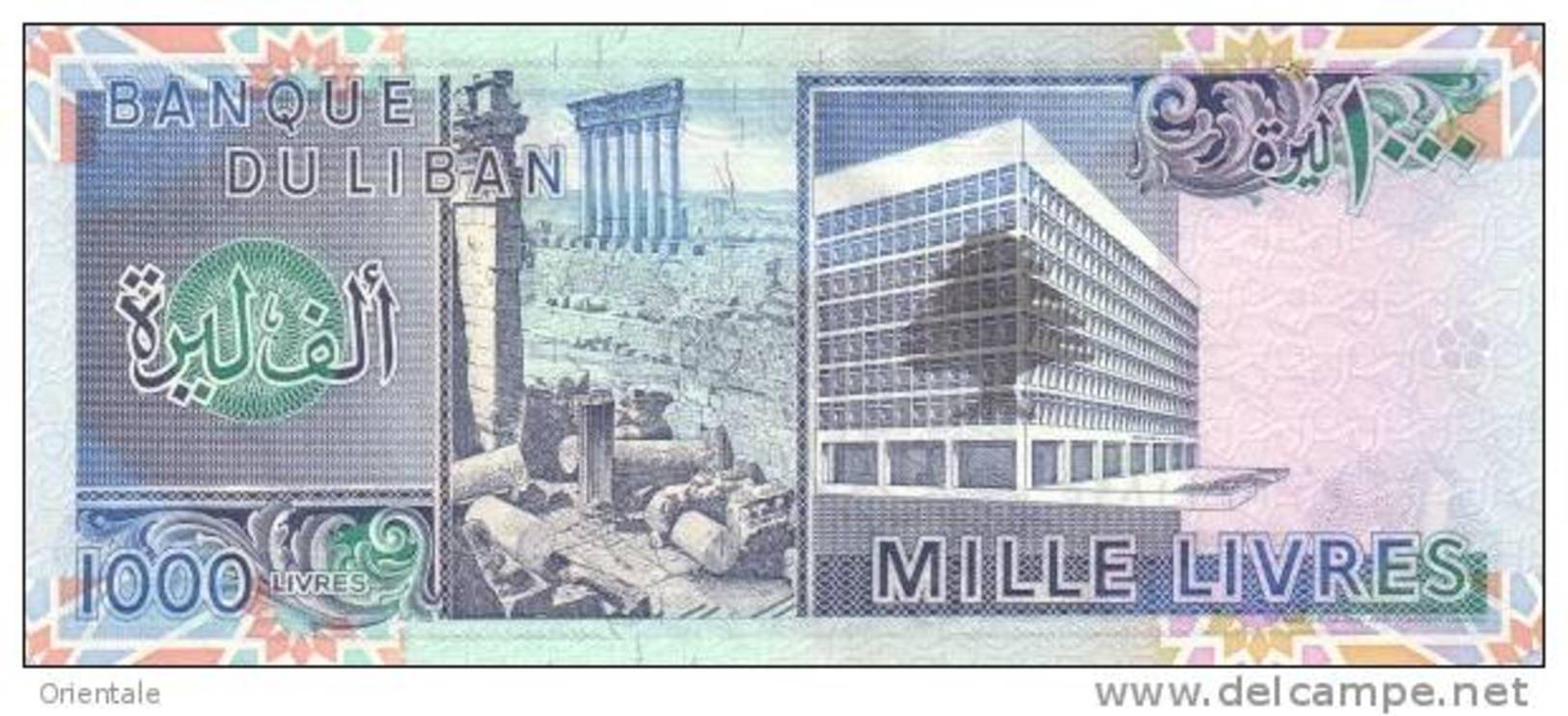 LEBANON P. 69a 1000 L 1988 UNC - Liban