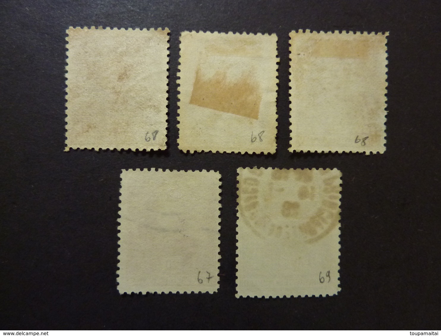 MONACO, Année 1923-24, YT N° 67 -  68 X 3 - 69 Oblitérés - Used Stamps