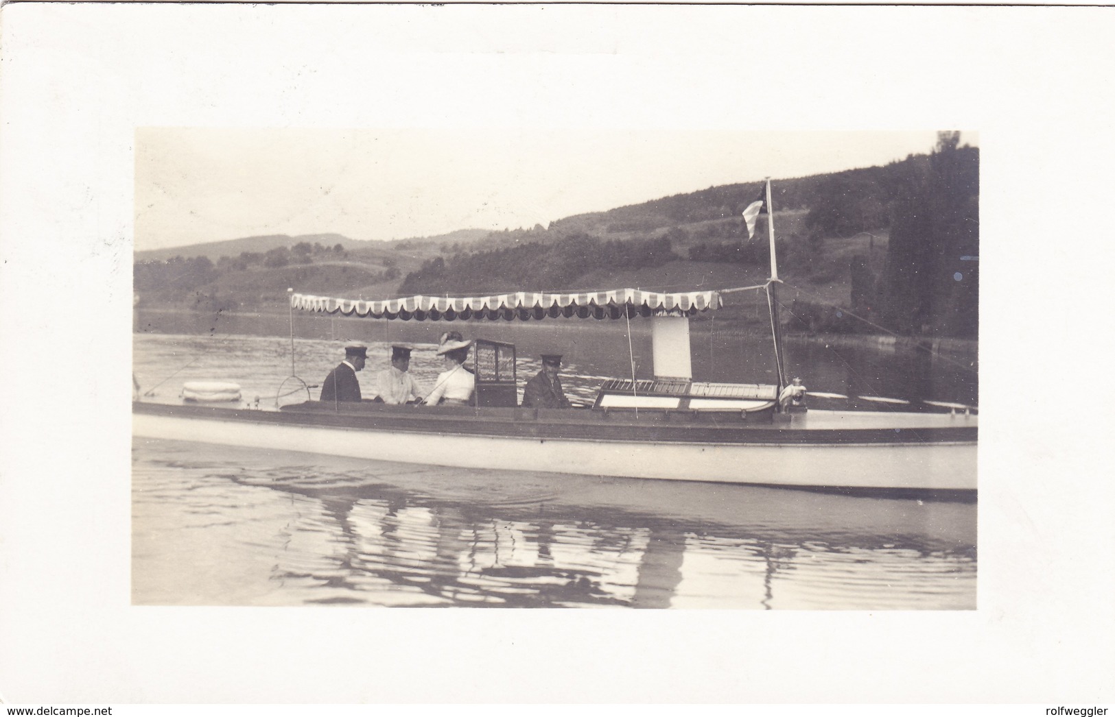 1910 AK Mit Privatboot Bei Mammern Mit Bahnpost Nach München Gelaufen - Mammern