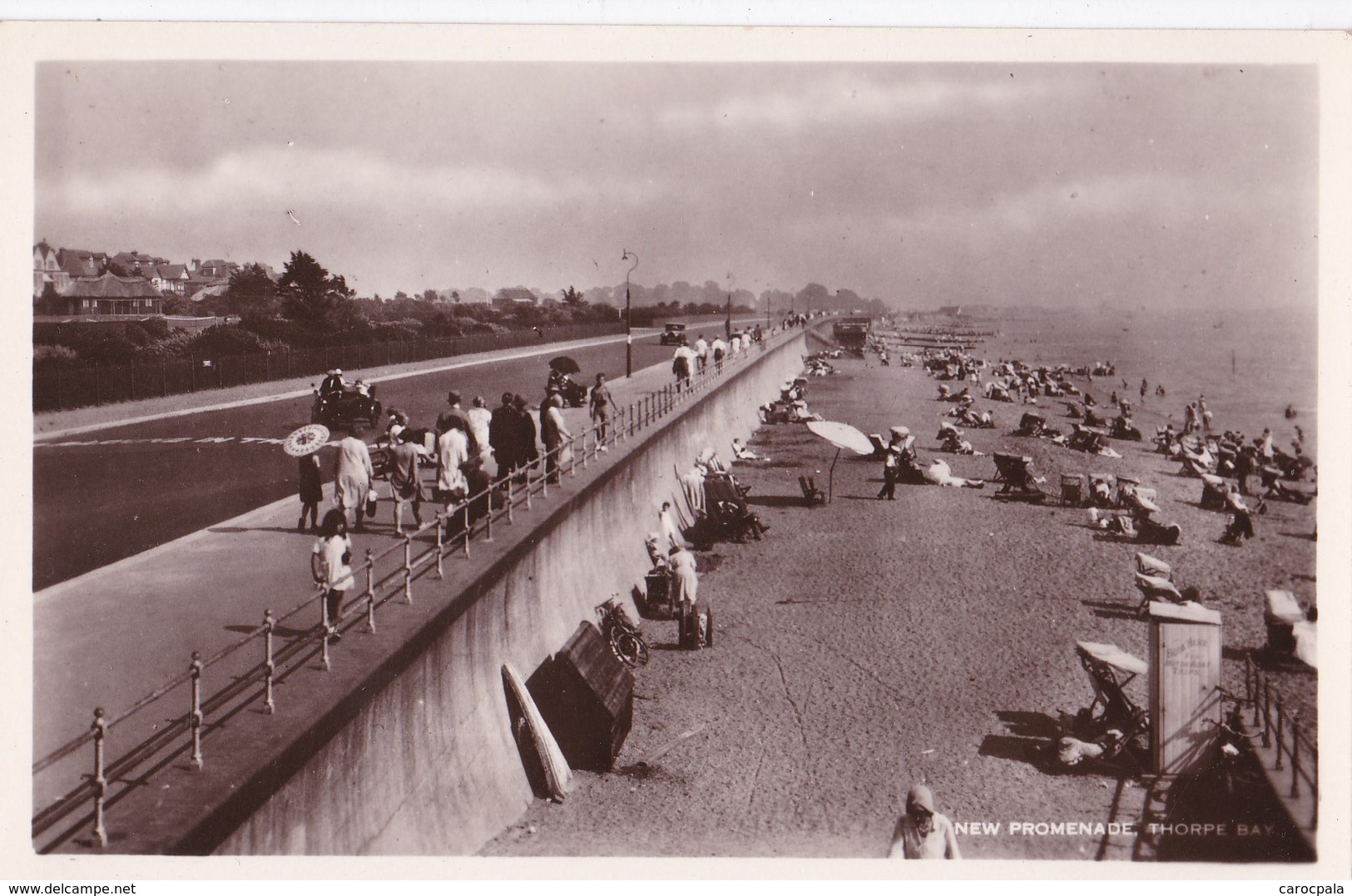 Carte Vers 1940 THORPE BAY / NEW PROMENADE - Autres & Non Classés