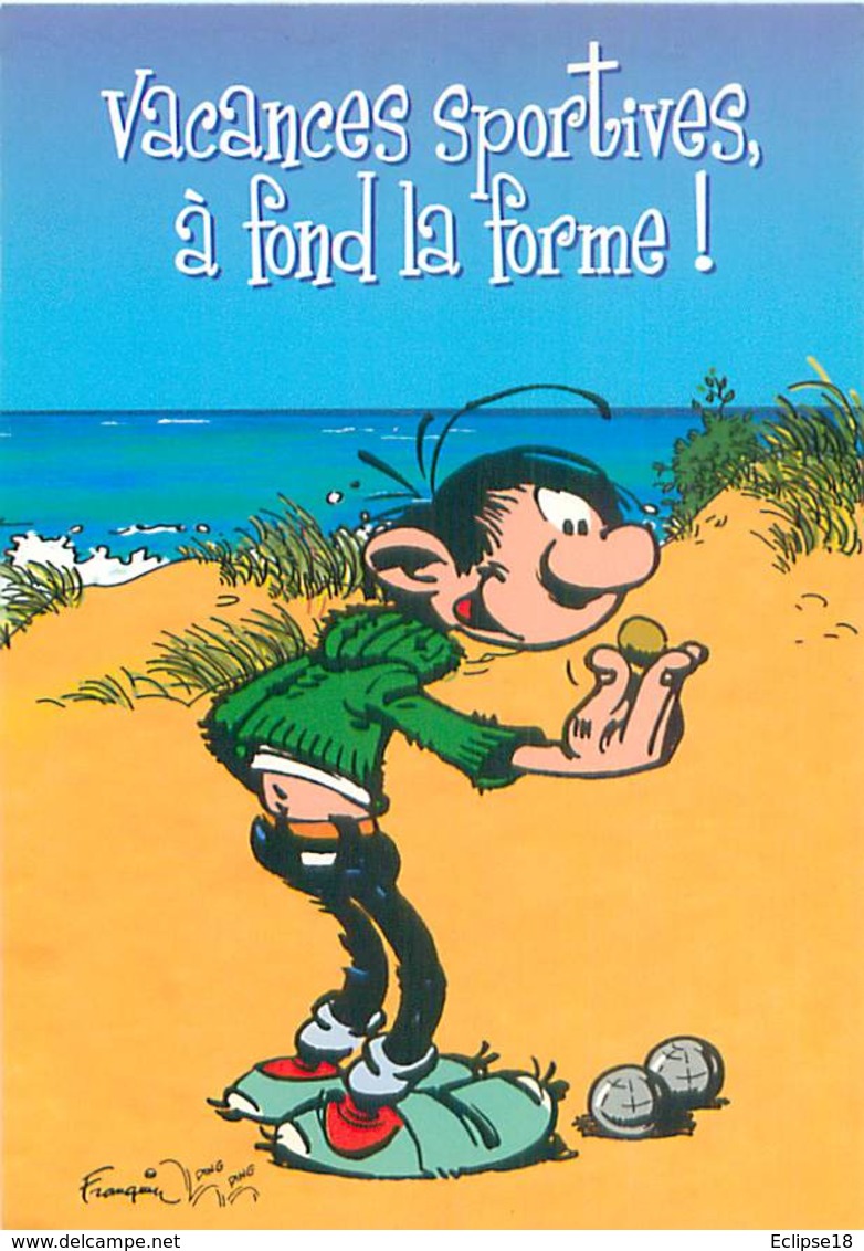 Illustrateur Franquin - Gaston Lagaffe Petanque  B 276 - Autres & Non Classés