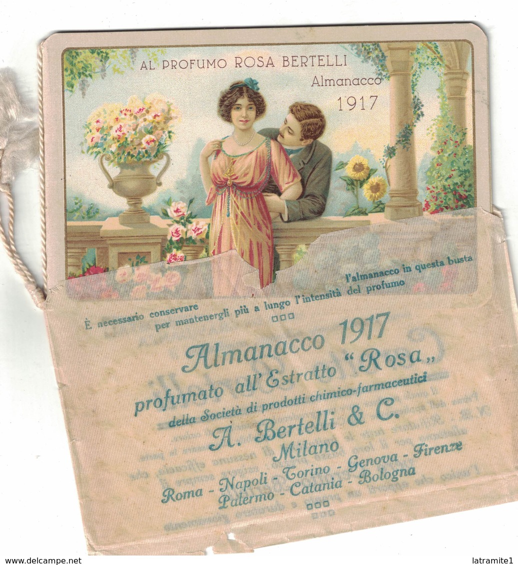 CALENDARIETTO BERTELLI  ALMANACCO 1917 - Altri & Non Classificati