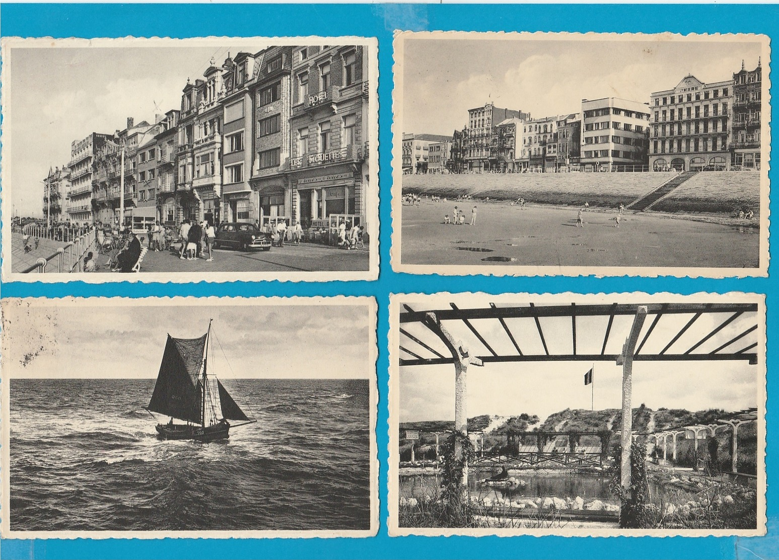 BELGIË Belgische Kust Lot Van 60 Oude Postkaarten (formaat 9 X 14 Cm) - 5 - 99 Cartes