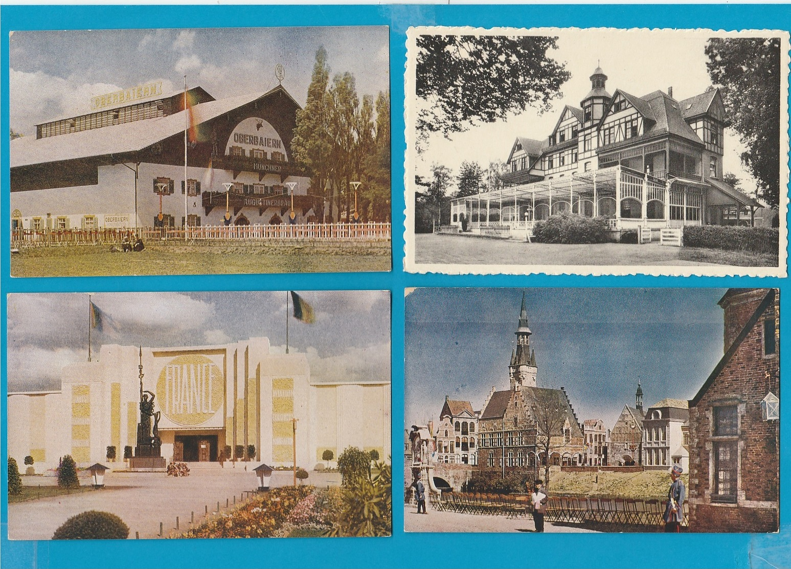 BELGIË Lot van 60 oude postkaarten (formaat 9 x 14 cm)