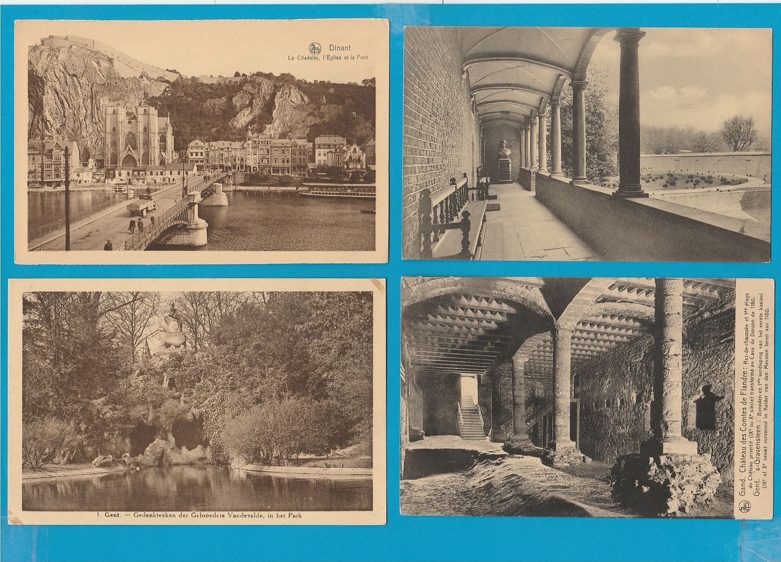 BELGIË Lot van 60 oude postkaarten (formaat 9 x 14 cm)