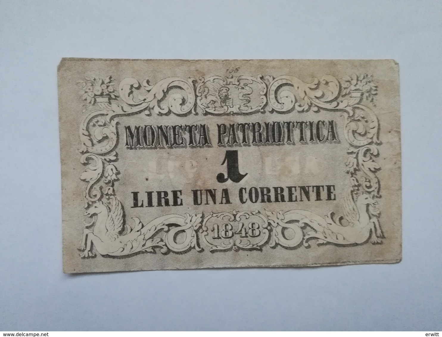 VENEZIA MONETA PATRIOTTICA  1 LIRA  1848 - Autres & Non Classés