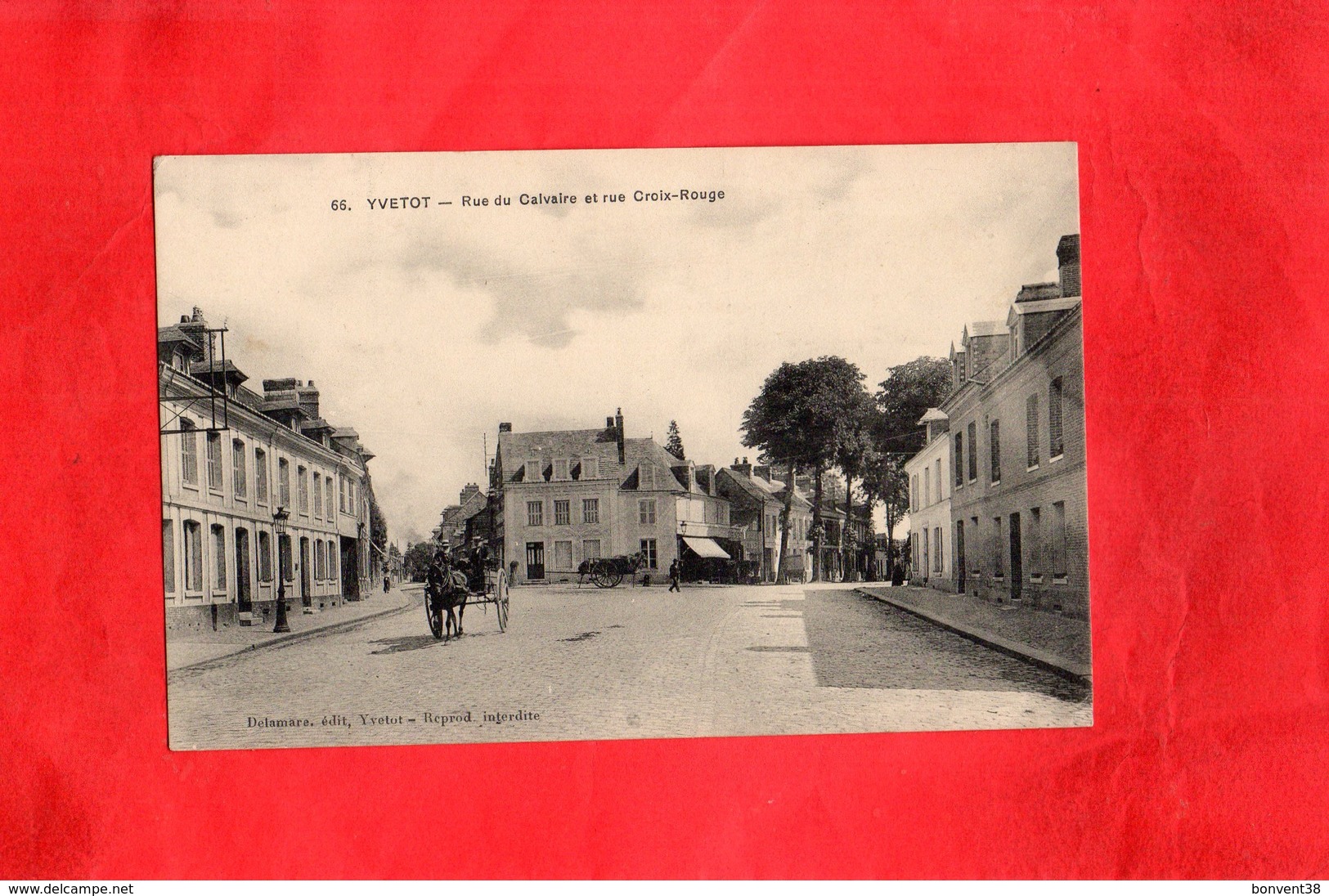 F1001 - YVETOT - 76 - Rue Du Calvaire Et Rue Croix Rouge - Yvetot