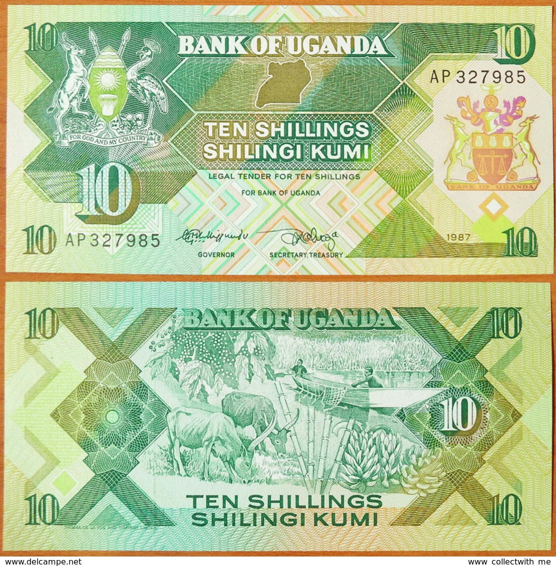 Uganda 10 Shillings 1987 UNC - Ouganda