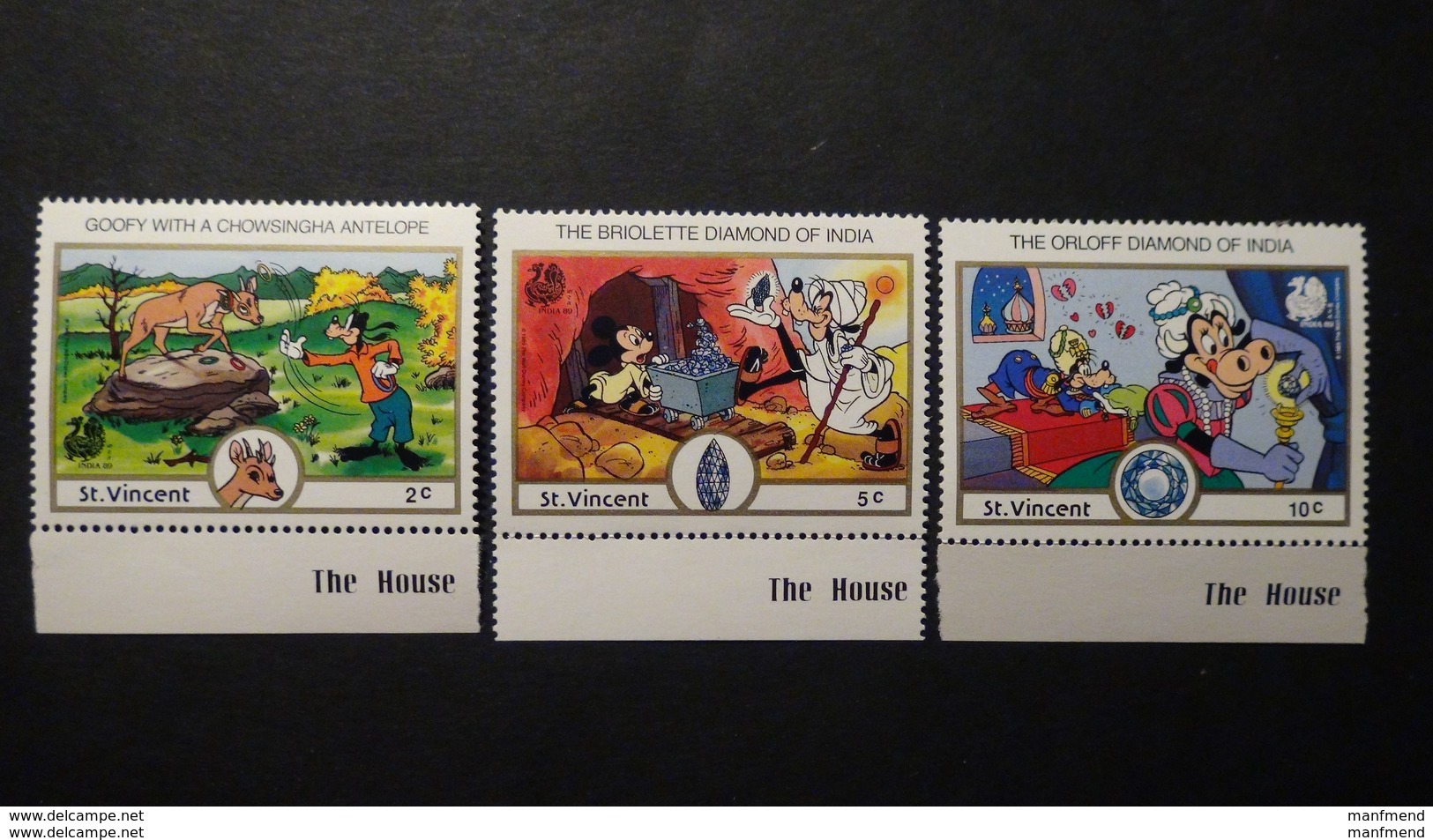 St. Vincent - 1989 - Mi:VC 1148, 1150-1**MNH - Look Scan - Disney