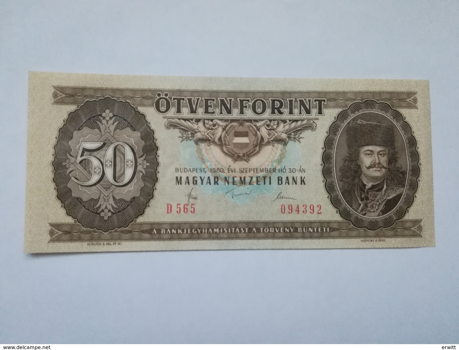 UNGHERIA 50 FORINT 1980 - Ungheria